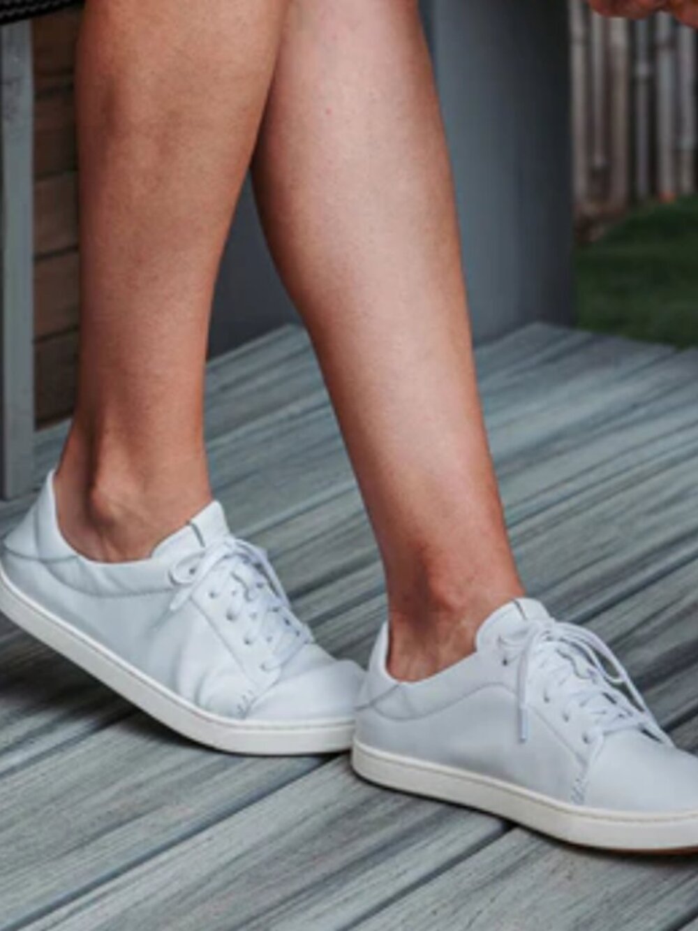 OluKai White Women's Sneakers - Picture 2 of 8